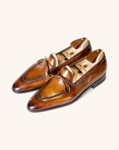 Brown Laced Loafers