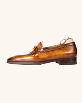 Brown Laced Loafers