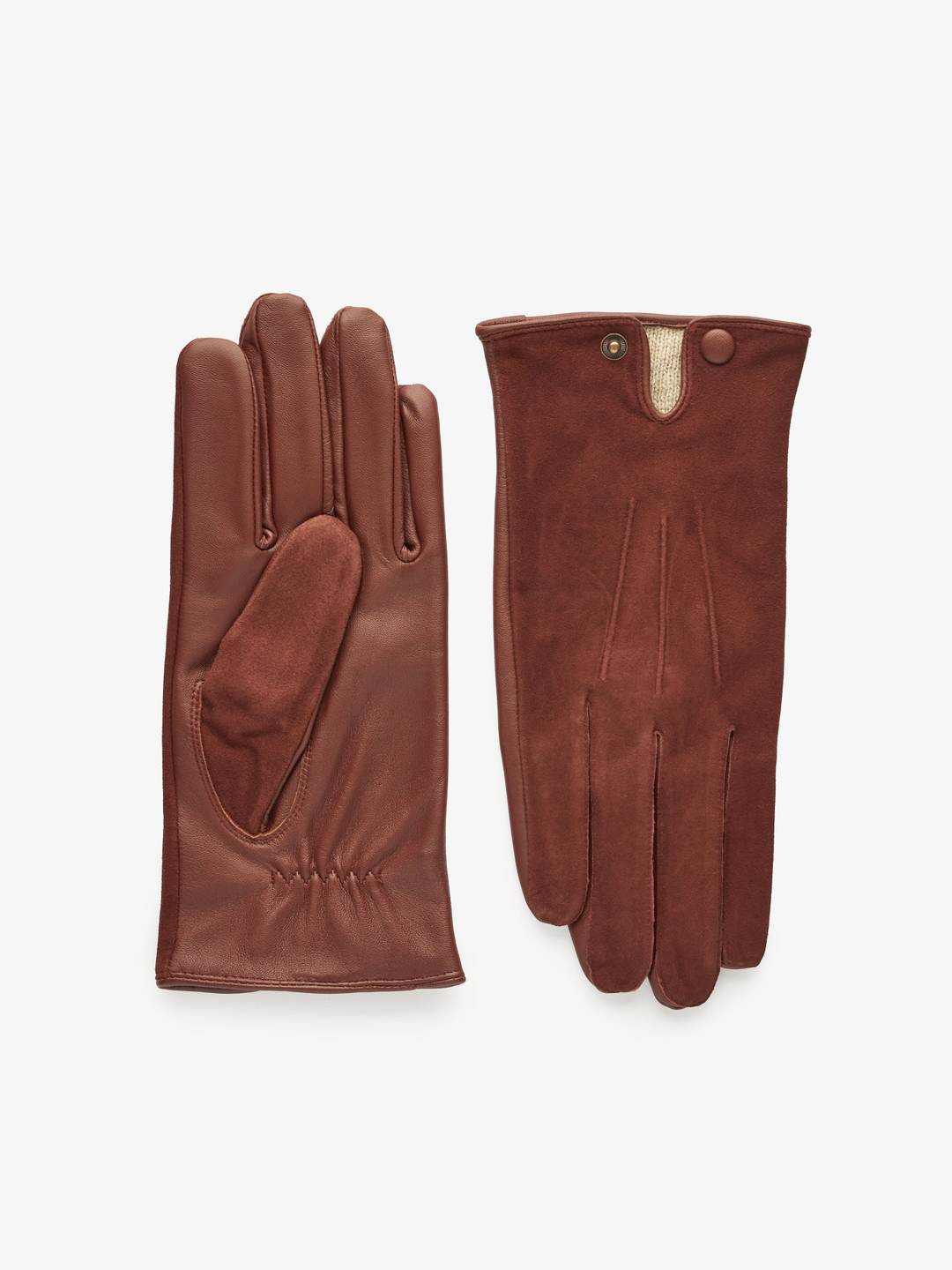 Light Brown Suede Gloves