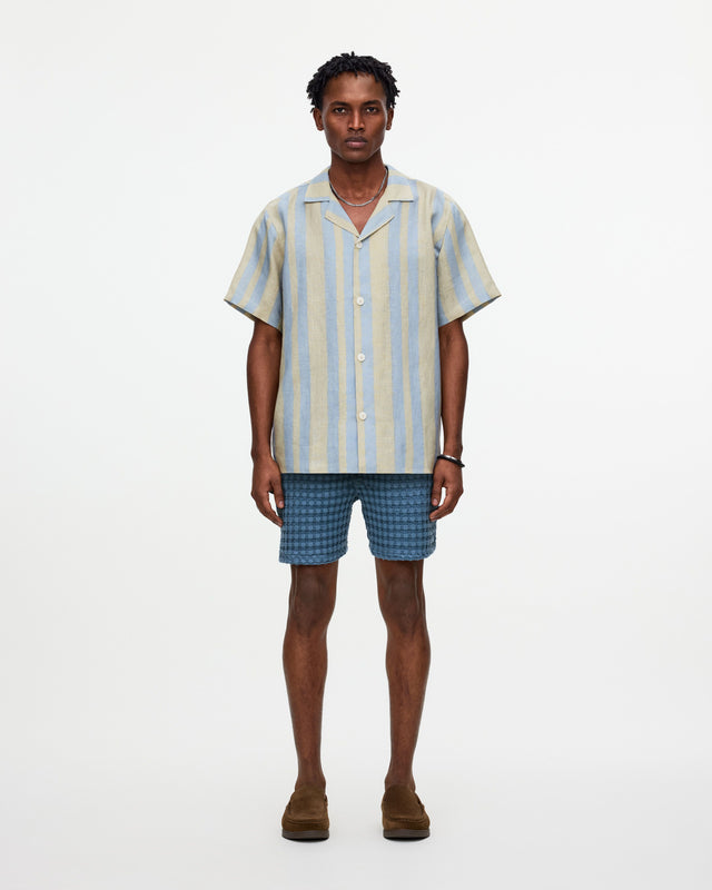 Mist Strata Cuba Linen Shirt
