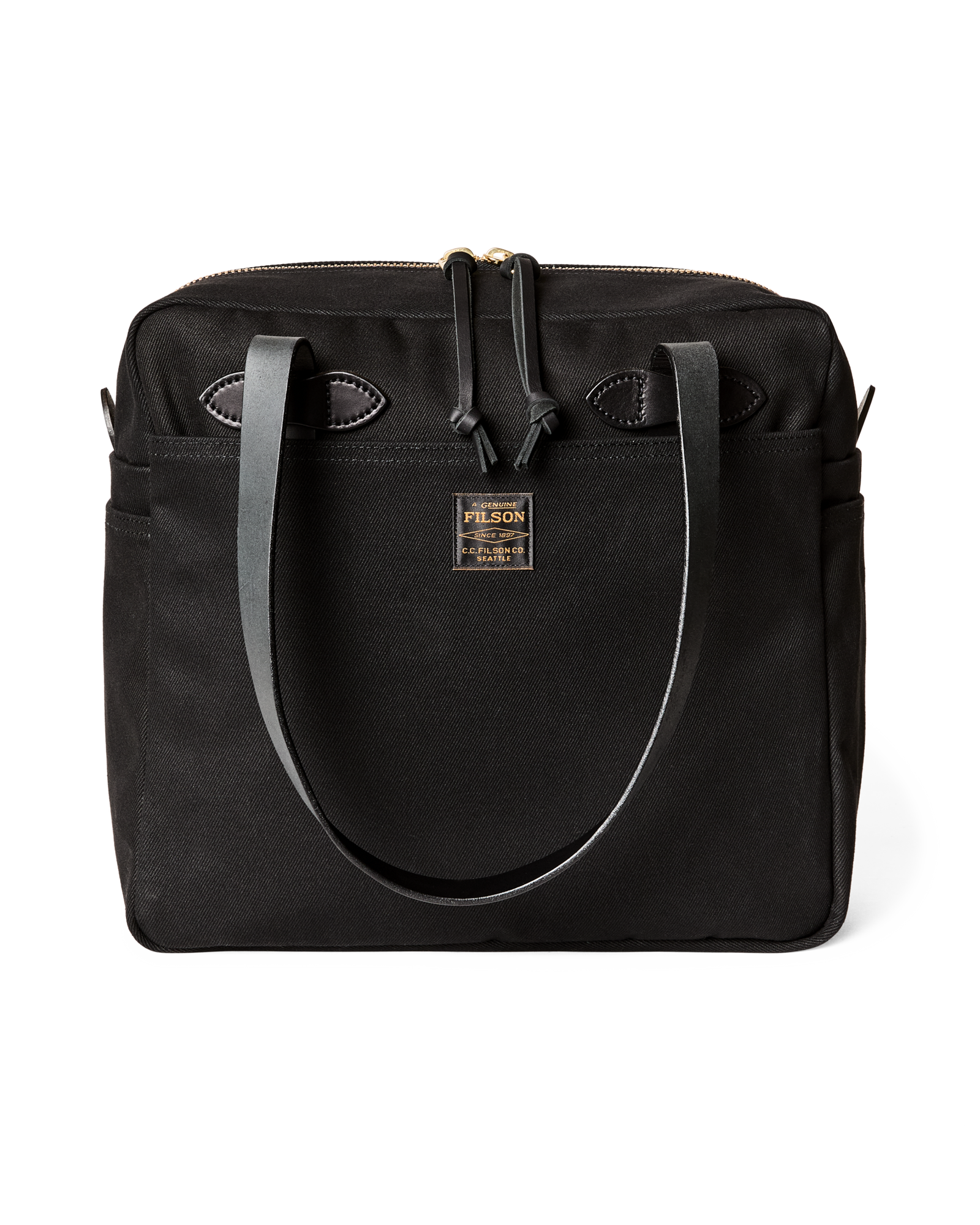 Rugged Twill Zipper Tote Bag