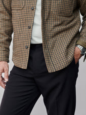 Wool Plaid Cpo Jacket
