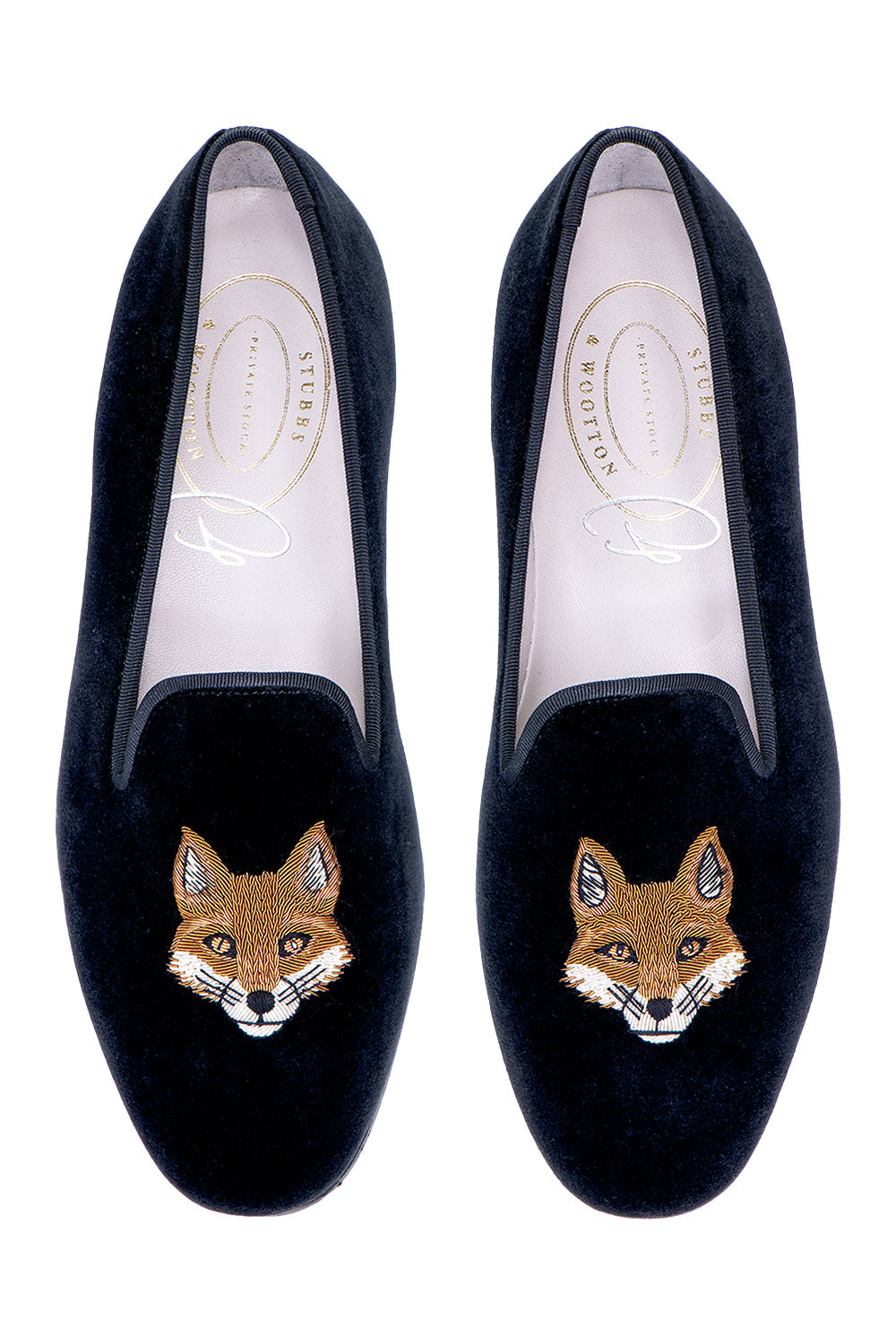 Fox Noir Velvet Slipper (Men)