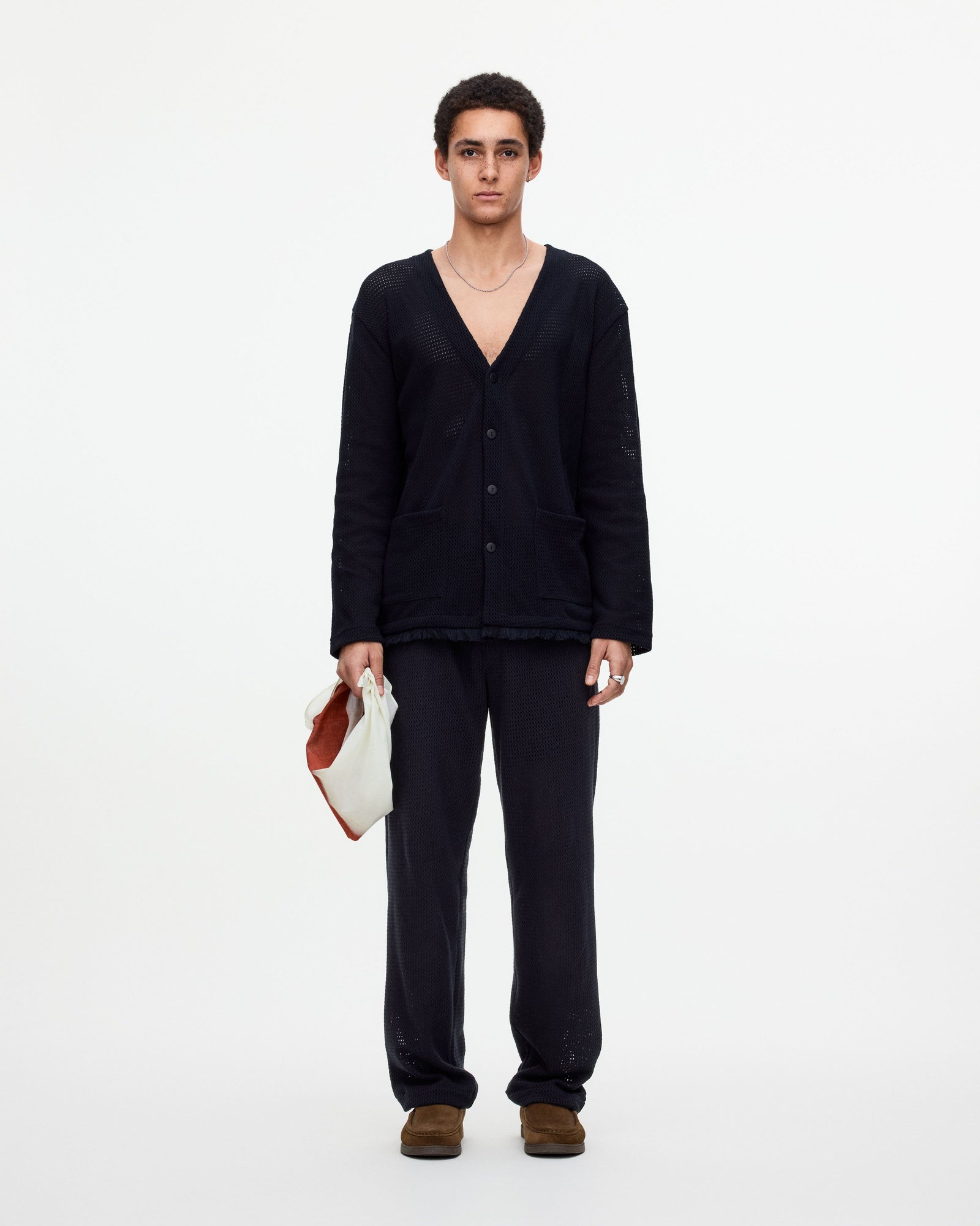 Nero Net Cardigan