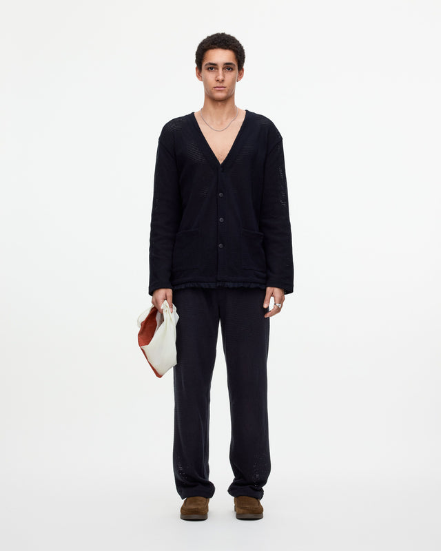 Nero Net Cardigan