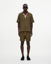 Pine Verve Palmer Crochet Shirt