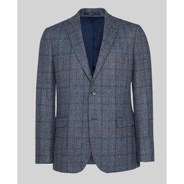 Clady Tweed Jacket in Blue Check | Men's Jackets