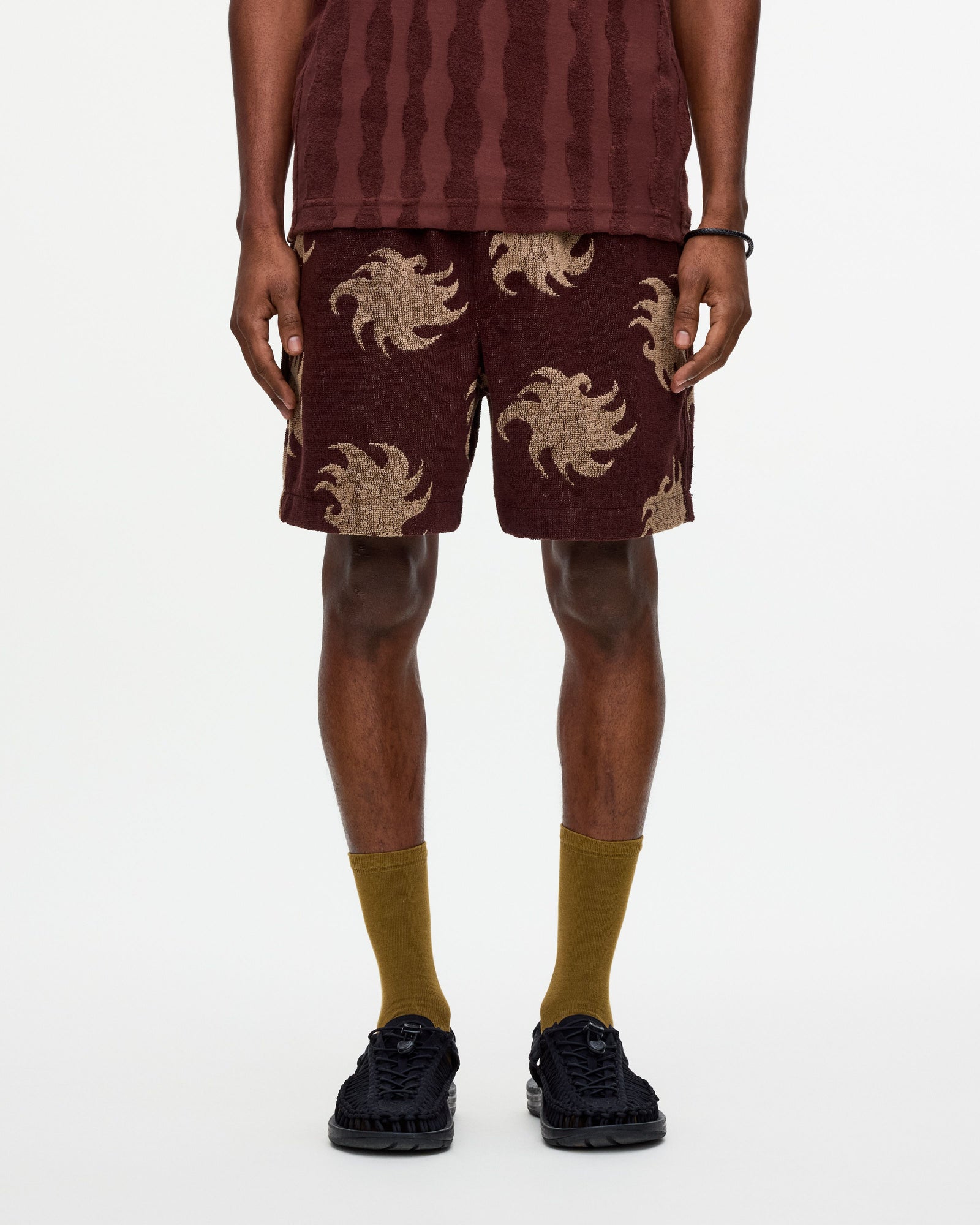 Mocha Ember Terry Shorts
