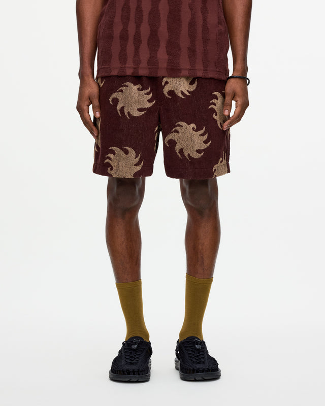 Mocha Ember Terry Shorts