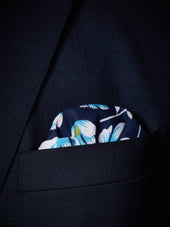 Blue Handkerchief Cotton Floral
