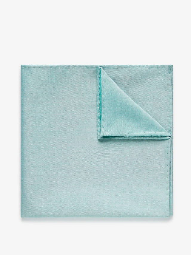Mint Green Pocket Square Cotton