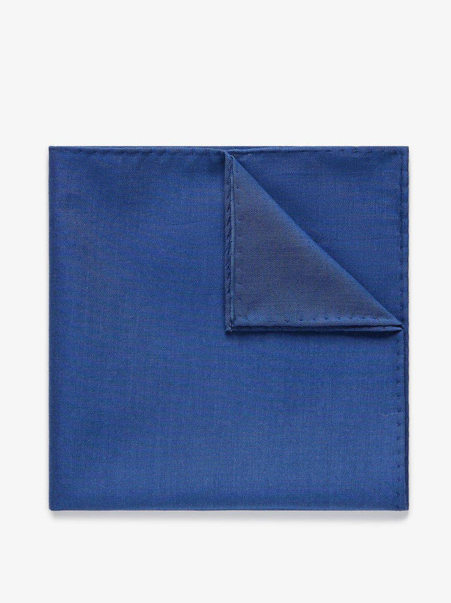 Blue Pocket Square Cotton