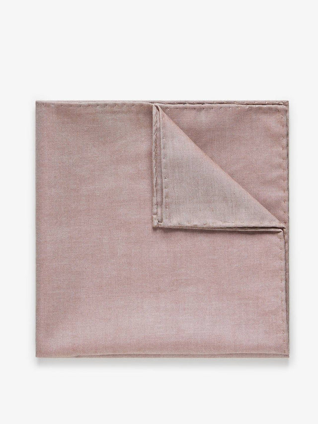 Beige Pocket Square Cotton