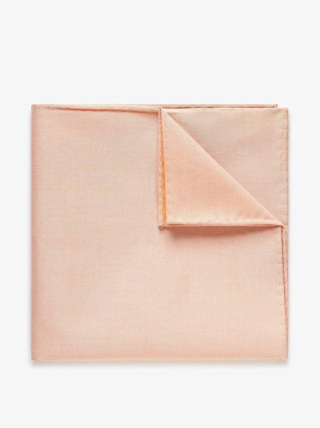 Apricot Pocket Square Cotton