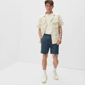 The Pull-On Performance Chino Short | Kingfisher Blue