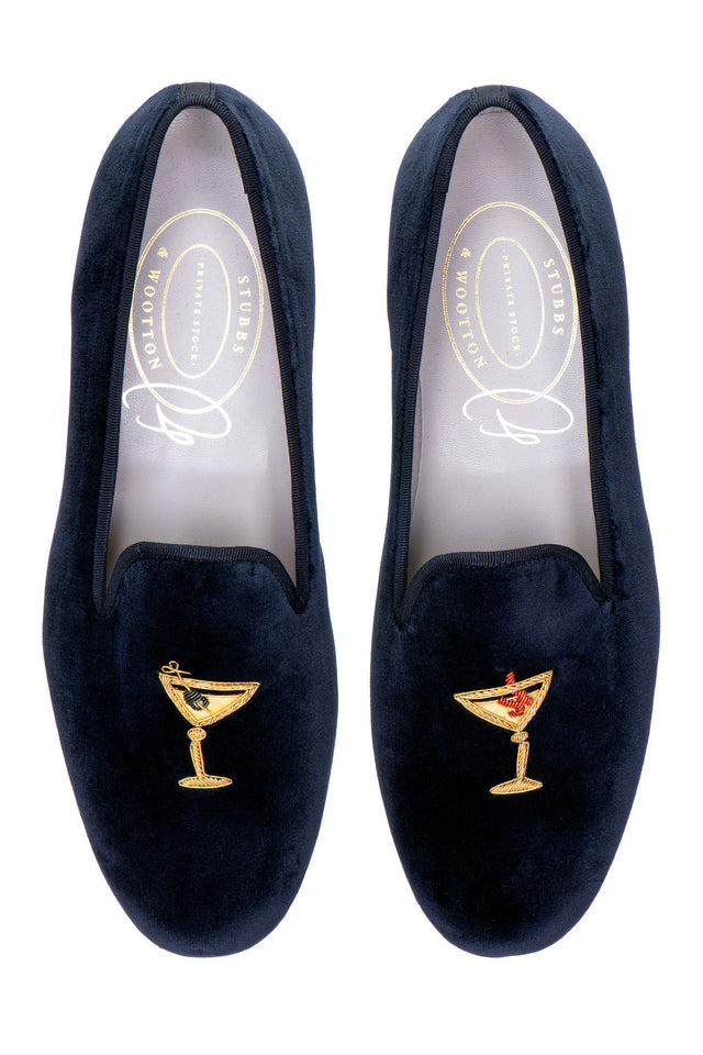 Martini Midnight Velvet Slipper (Men)