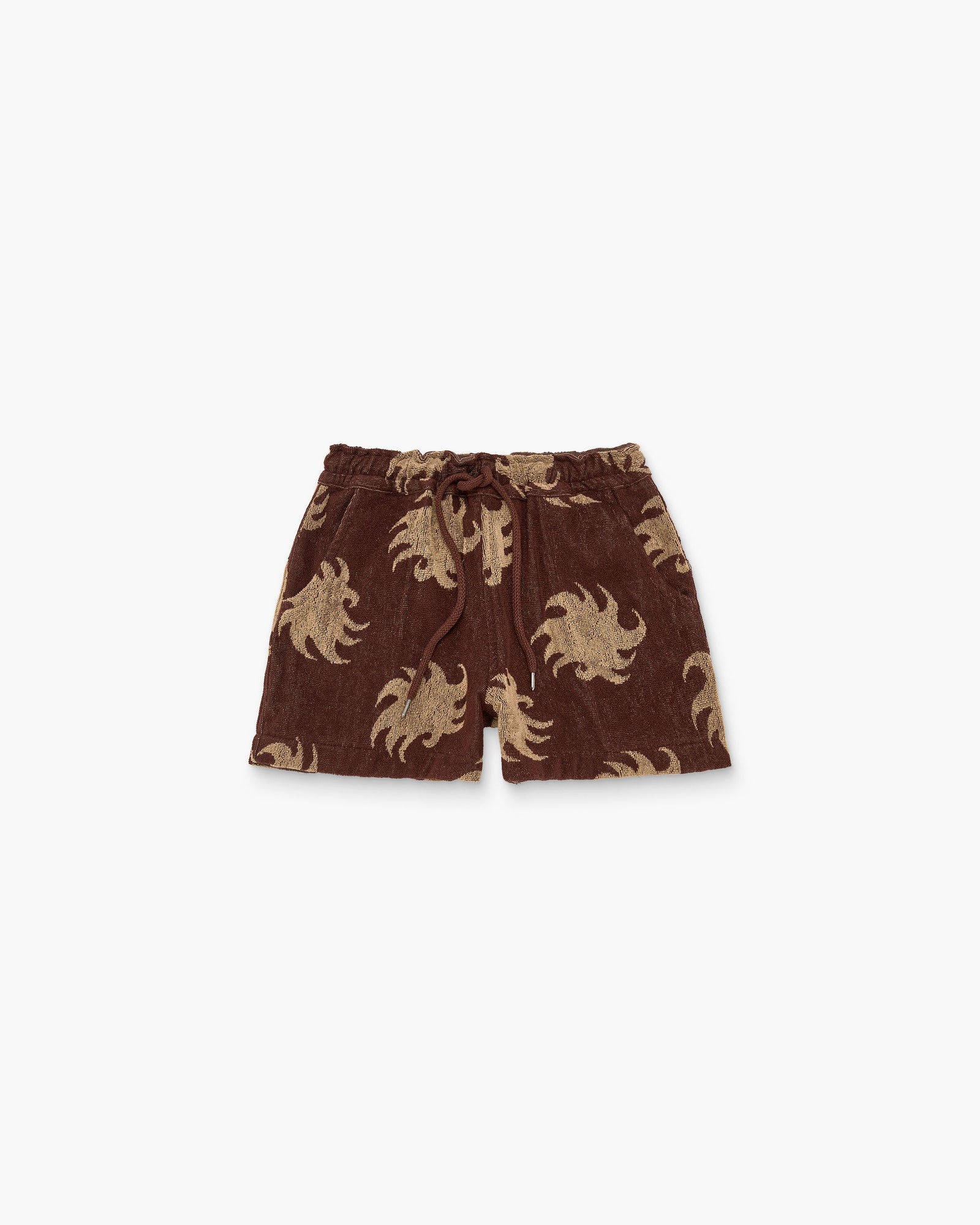Mocha Ember Drizzle Terry Shorts