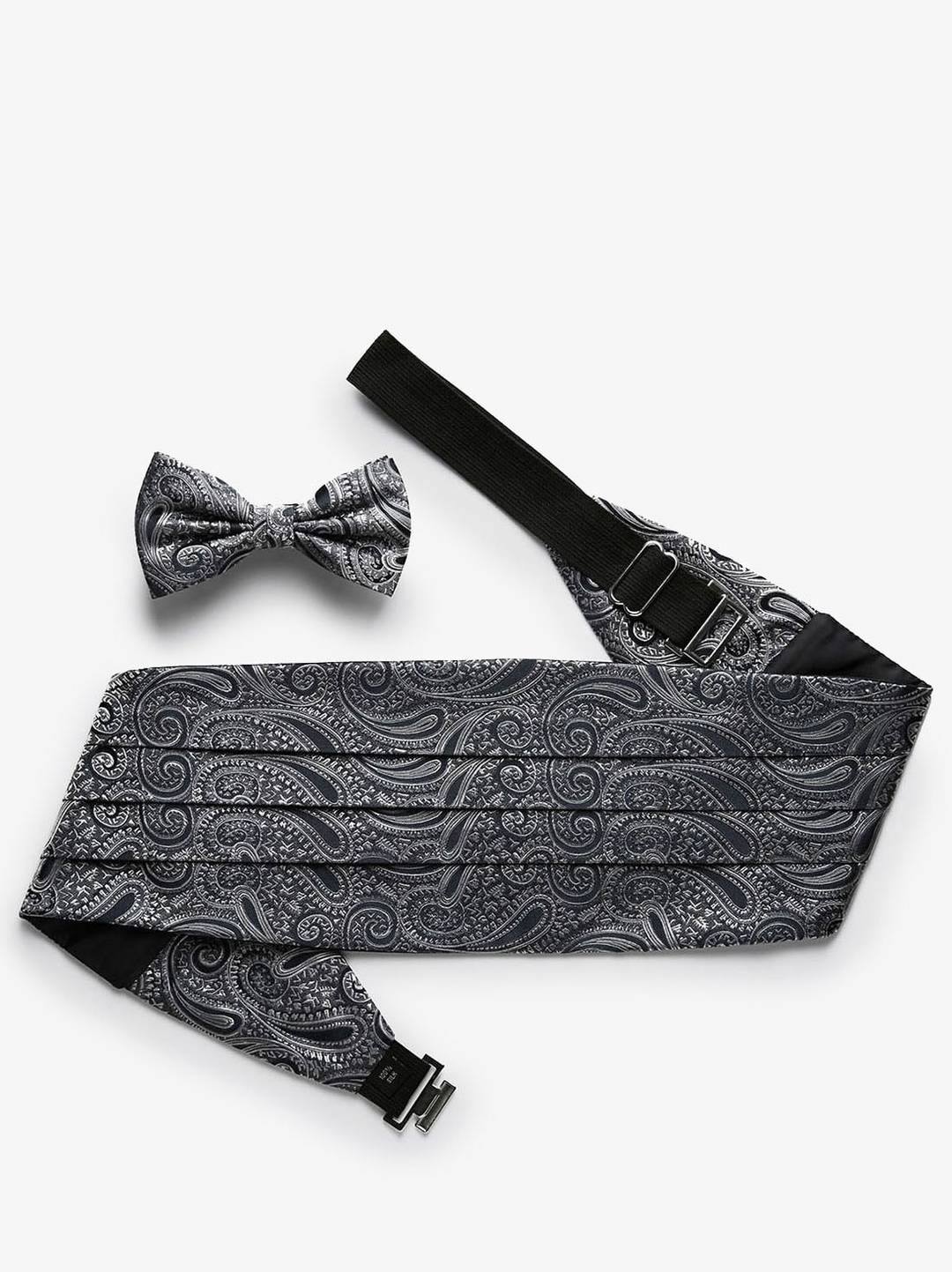 Black Paisley Cummerbund