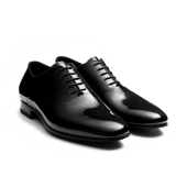 Albi Oxford[Men Black patent calfskin]