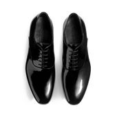 Albi Oxford[Men Black patent calfskin]
