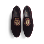 Albi Loafer with Embroidery J.M. Weston x Opéra de Paris [Men Dark burgundy velvet canvas]