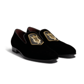 Albi Loafer with Embroidery J.M. Weston x Opéra de Paris [Men Black velvet canvas]