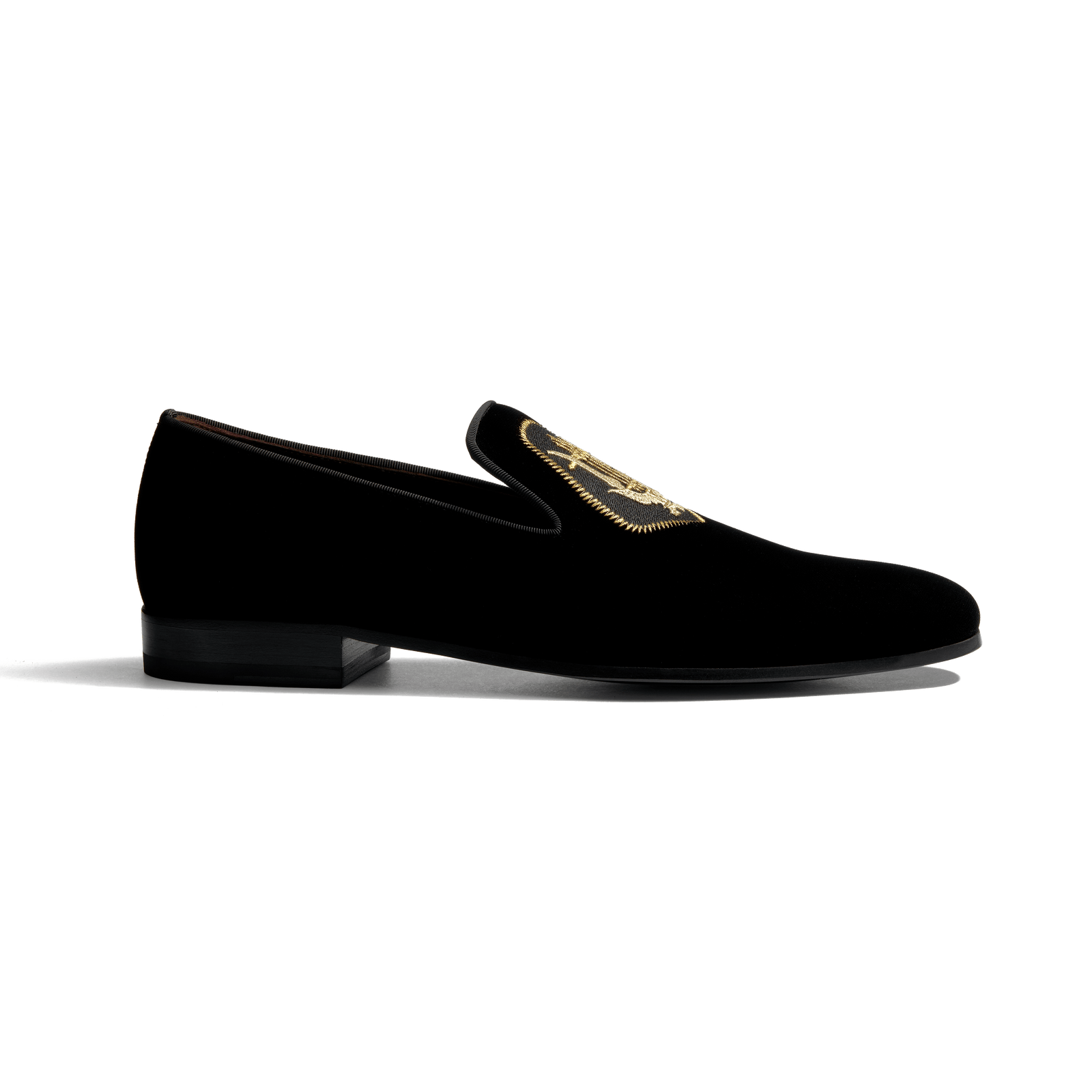 Albi Loafer with Embroidery J.M. Weston x Opéra de Paris [Men Black velvet canvas]
