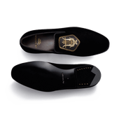 Albi Loafer with Embroidery J.M. Weston x Opéra de Paris [Men Black velvet canvas]