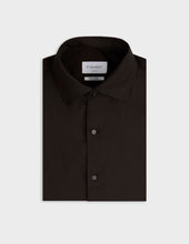 Chemise Aristote En Laine Vierge Marron