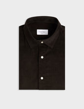 Chemise Auguste En Velours Marron