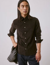 Chemise Auguste En Velours Marron
