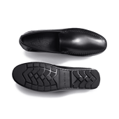 Ajaccio Car Shoe[Men Black soft calfskin]