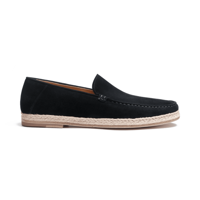 Uzès Espadrille Loafer [Men Navy blue suede goatskin]