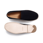 Uzès Espadrille Loafer [Men Navy blue suede goatskin]
