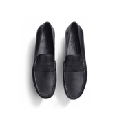 Car Shoe Warning [men black grained calfskin]