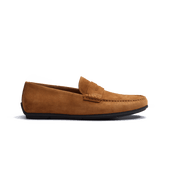 Car Shoe Warning [men beachnut suede leather]