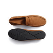 Car Shoe Warning [men beachnut suede leather]