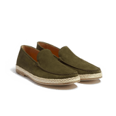 Uzès Espadrille Loafer[Men Khaki Suede Leather]