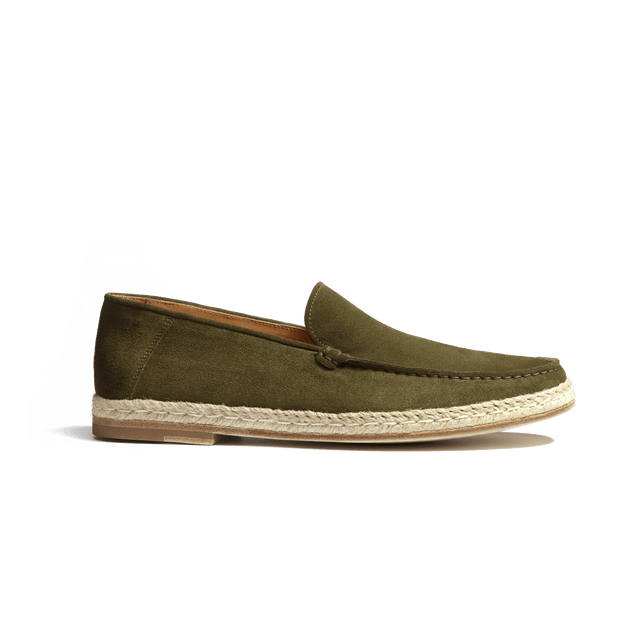 Uzès Espadrille Loafer[Men Khaki Suede Leather]