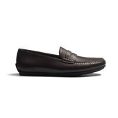 Car Shoe Warning [men dark brown grained calfskin]