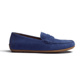 Car Shoe Warning [Limoges Blue suede leather]
