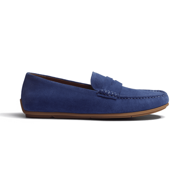 Car Shoe Warning [Limoges Blue suede leather]