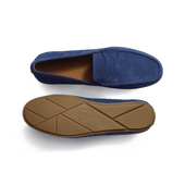 Car Shoe Warning [Limoges Blue suede leather]