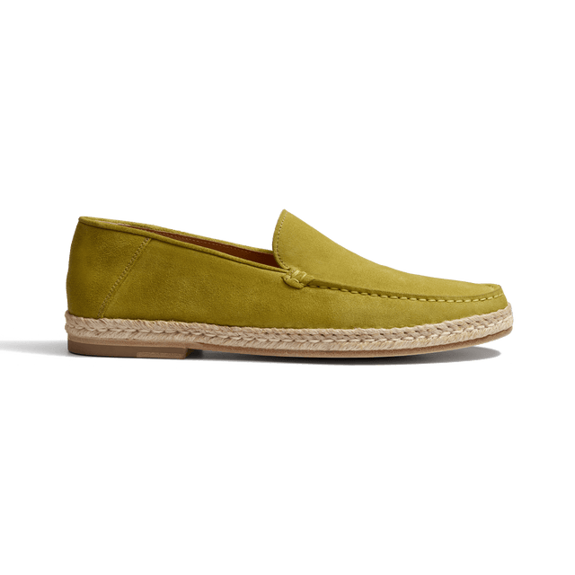 Uzès Espadrille Loafer [Anis green suede leather]