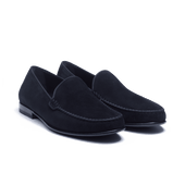 Calvi Soft Loafer[Men Navy blue suede goatskin]