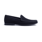 Calvi Soft Loafer[Men Navy blue suede goatskin]