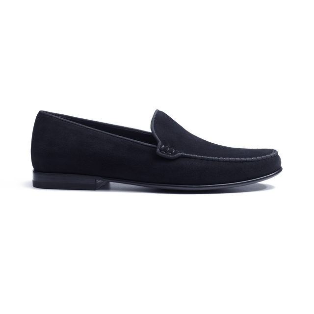 Calvi Soft Loafer[Men Navy blue suede goatskin]