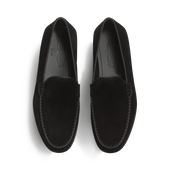 Calvi Soft Loafer[Men Black Suede Goatskin]