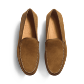 Soft Loafer Calvi[Men Brown Suede Goatskin]