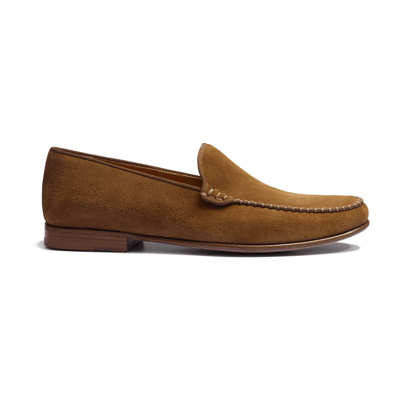 Soft Loafer Calvi[Men Brown Suede Goatskin]